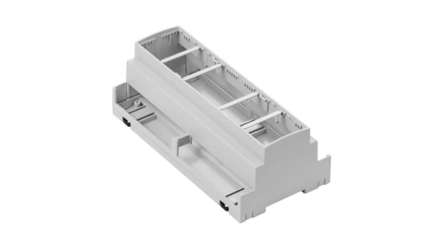 Obudowa DIN 177.8mm szerokość 89.8mm Obudowa modułowa 177.8 x 89.8 x 65.3mm materiał: ABS RS PRO
