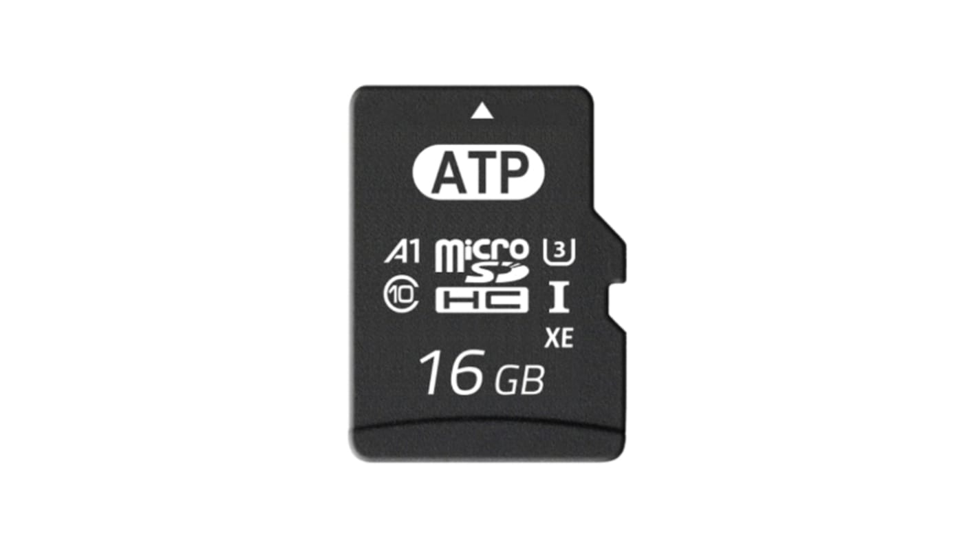 ATP Micro SDHC Micro SD Karte 16 GB Class 10, U3, UHS-I Industrieausführung