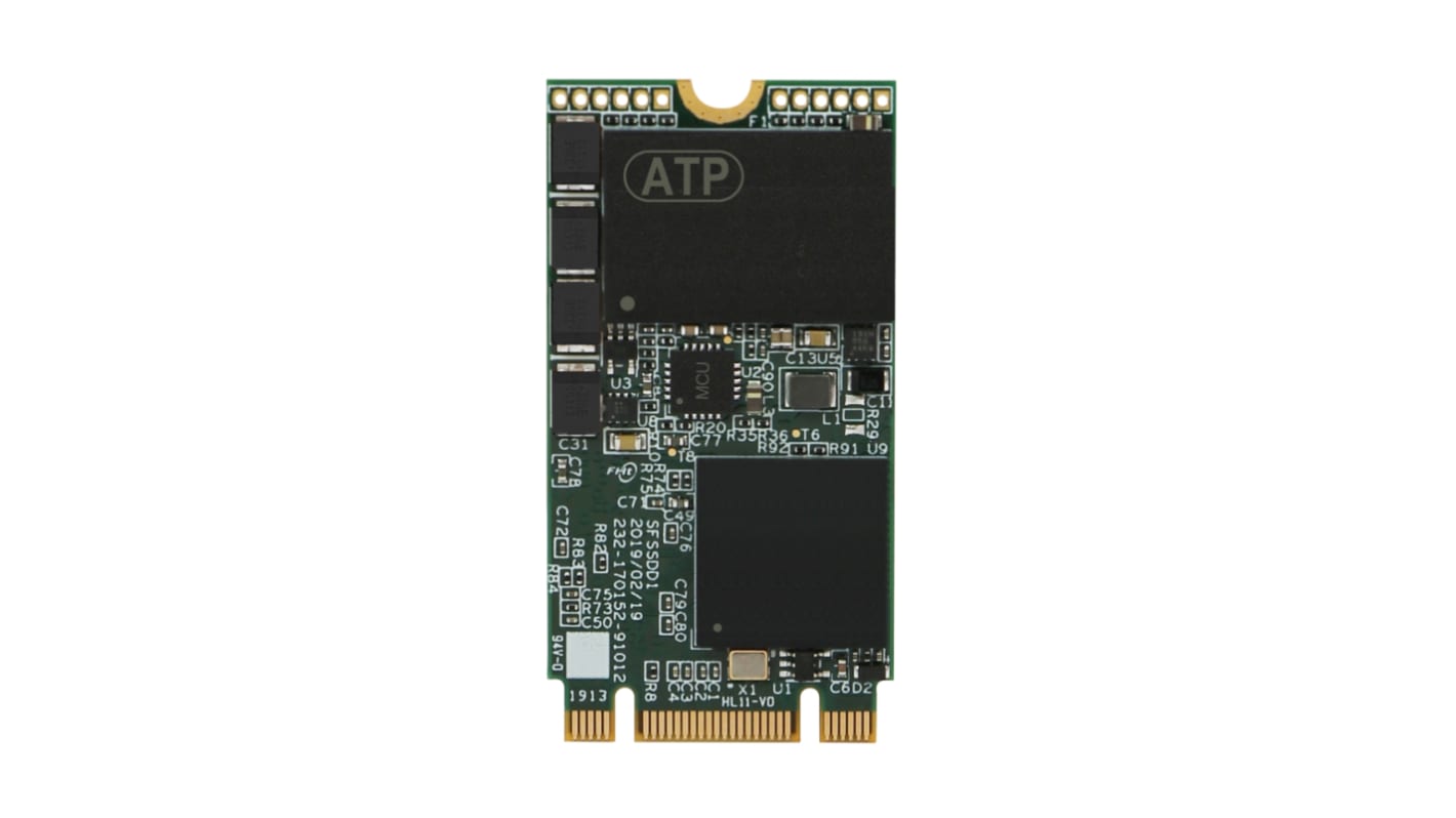 ATP 32 GB固态硬盘 SSD, SATA III接口, 工业用, M.2 (2242), A600Si
