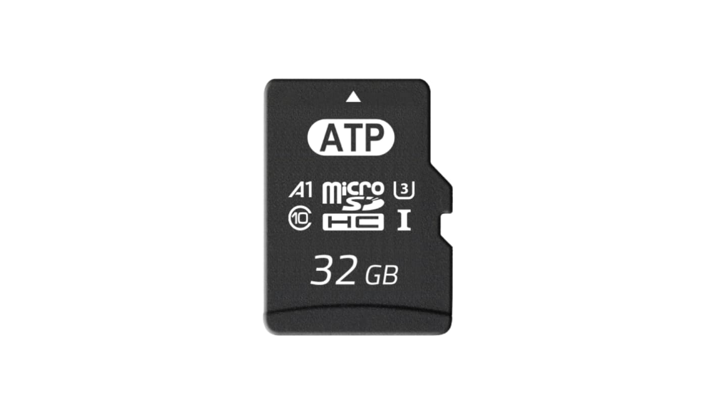 ATP Micro SDHC Micro SD Karte 32 GB Class 10, U3, UHS-I Industrieausführung, 3D TLC