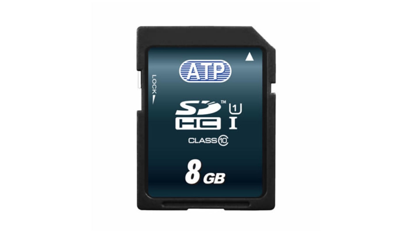 ATP 8 GB SDHC卡, MLC, UHS-1, -40 → +85°C, S700Pi系列