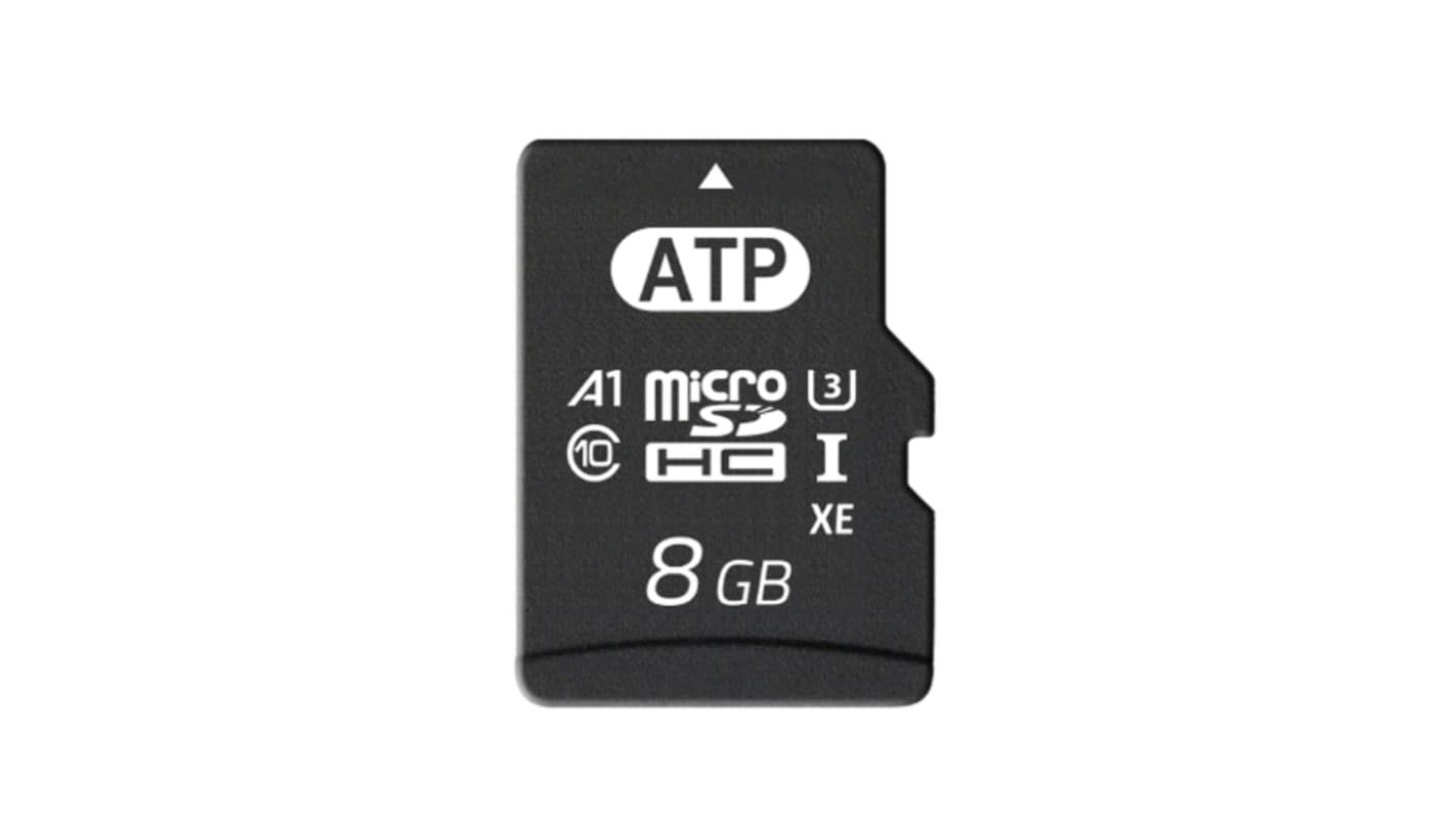 ATP 8 GB Industrial MicroSDHC Micro SD Card, Class 10, U3, UHS-I