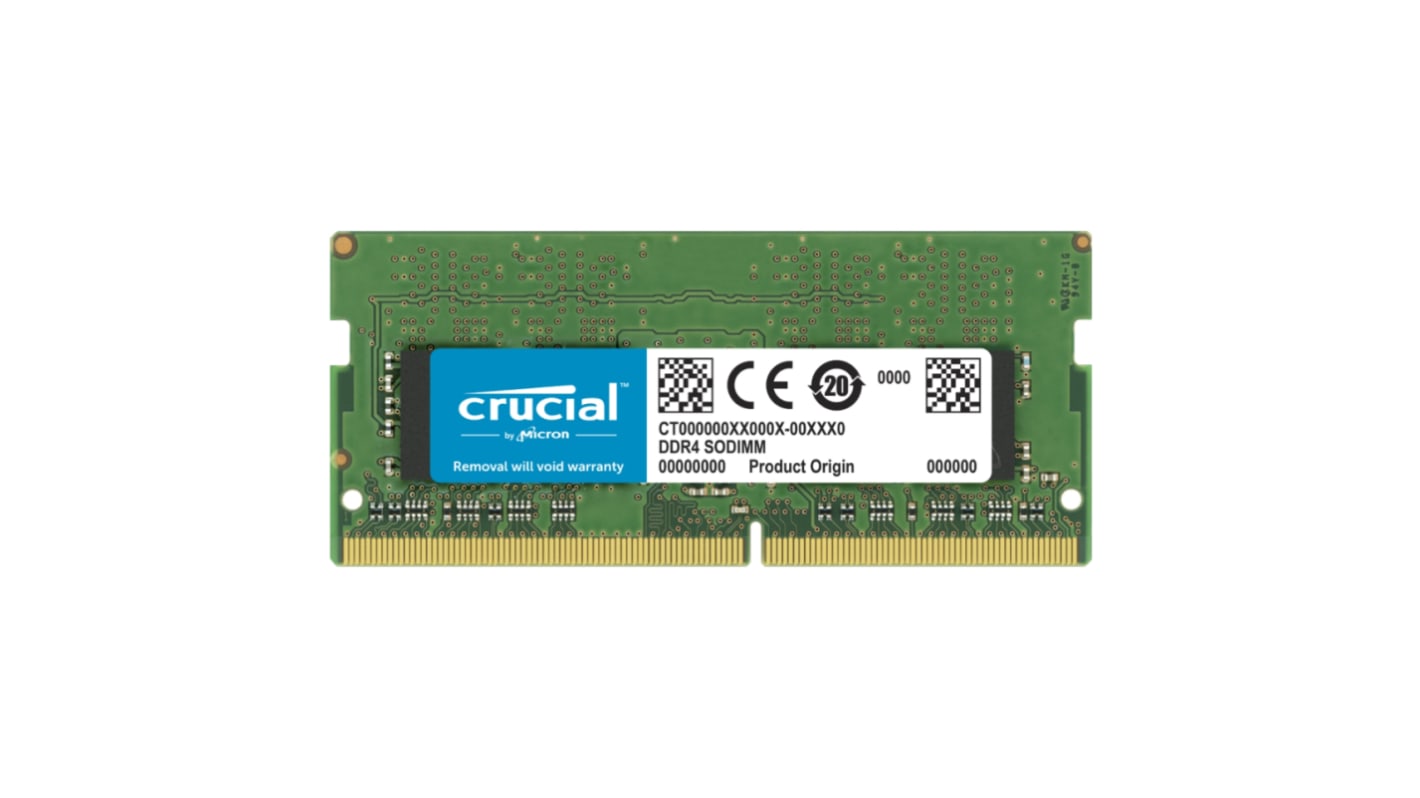 Crucial Arbeitsspeicher, 16 GB, 3200MHz DDR4, Nein SODIMM