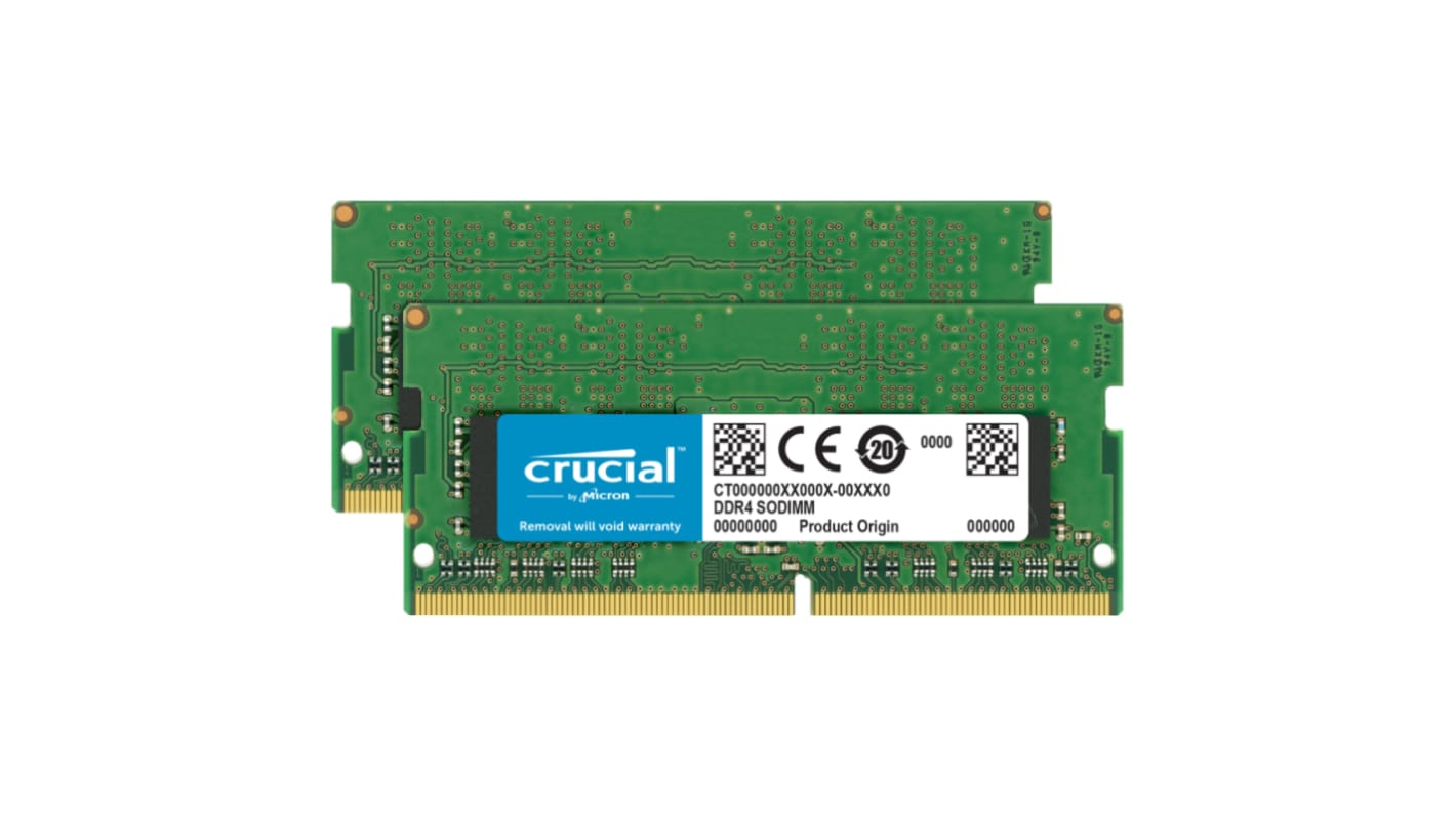 Crucial Arbeitsspeicher, 32 GB, 3200MHz DDR4 SODIMM
