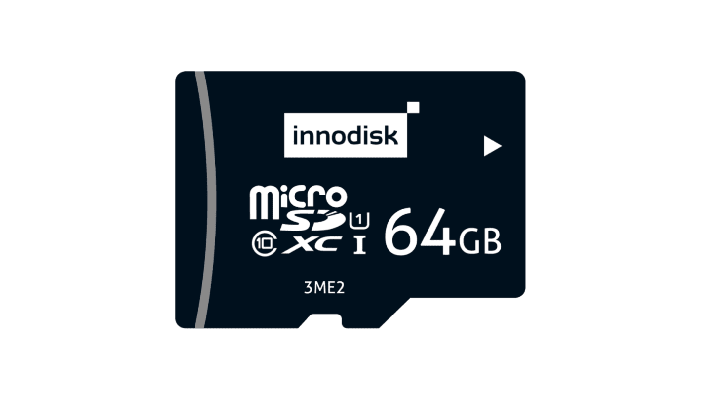 InnoDisk 64 GB Industrial MicroSDXC Micro SD Card, Class 10, U1, UHS-I