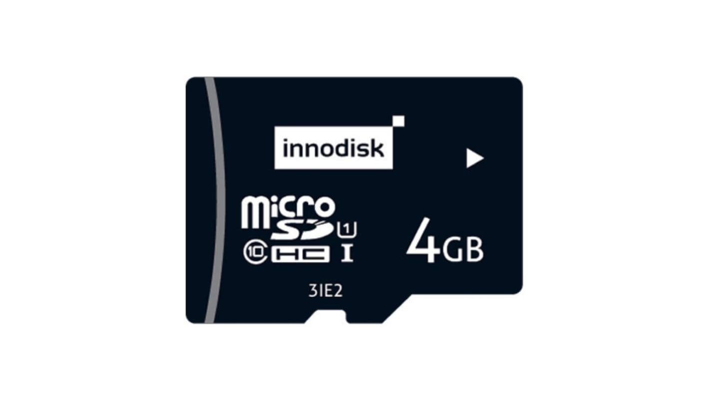 InnoDisk 4 GB Industrial MicroSDHC Micro SD Card, Class 10, U3, UHS-I