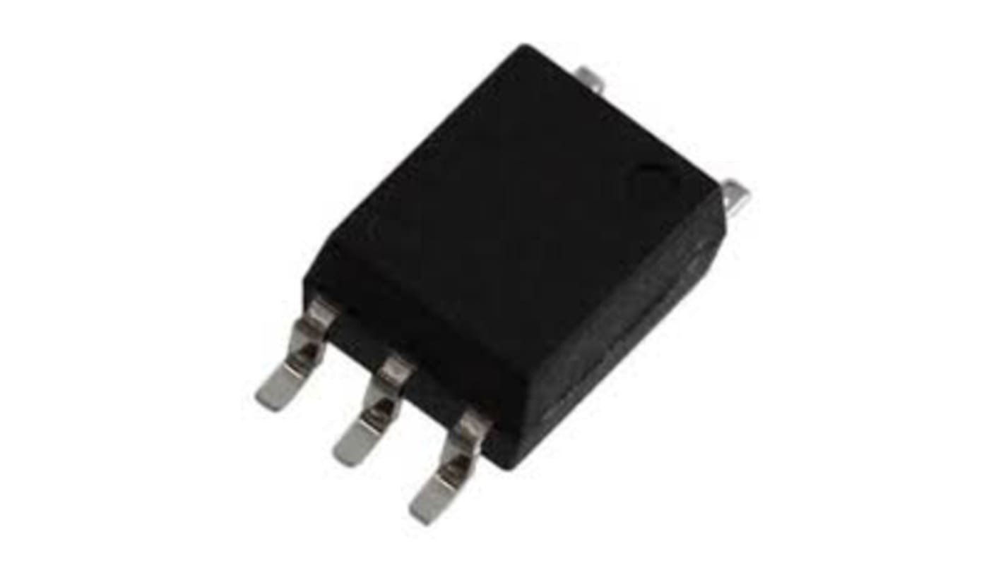 Optoacoplador Toshiba TLP de 1 canal, Vf= 1.65V, IN. DC, mont. superficial, encapsulado SO, 6 pines