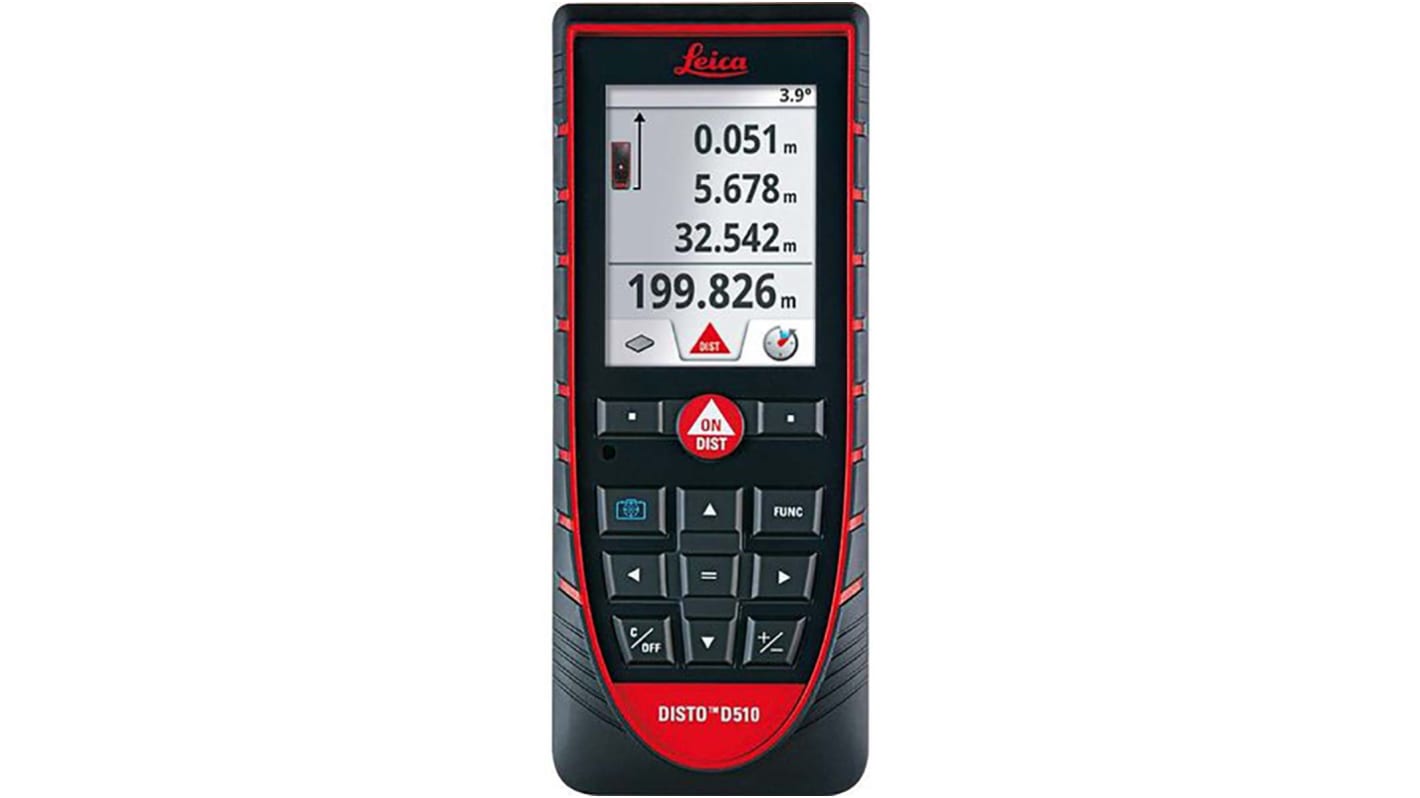 Leica D510 Laser Measure, 0.05 → 200m Range, ±1 mm Accuracy, PreCal