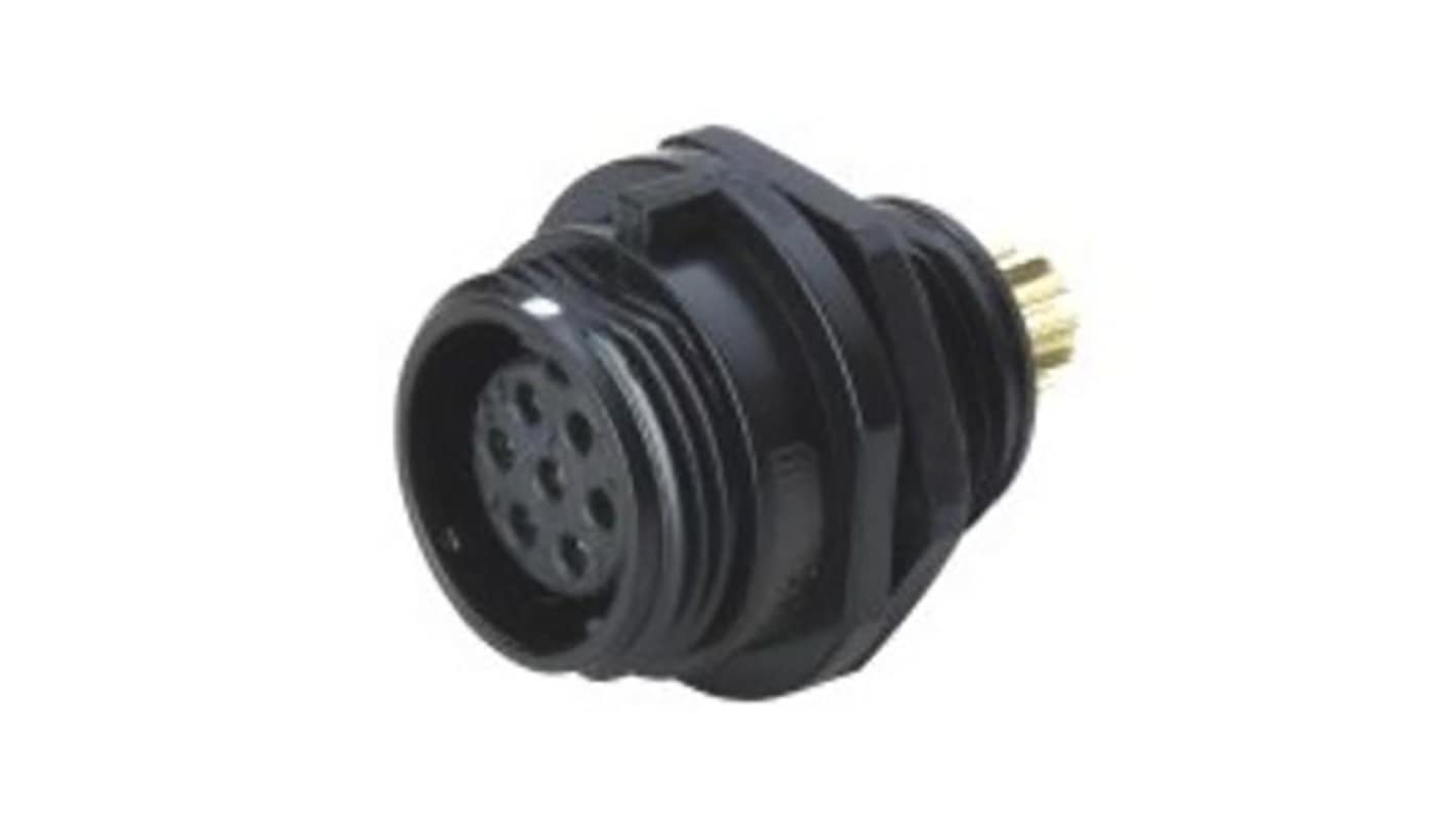 Connettore circolare RS PRO, femmina, 6 poli, Montaggio anteriore