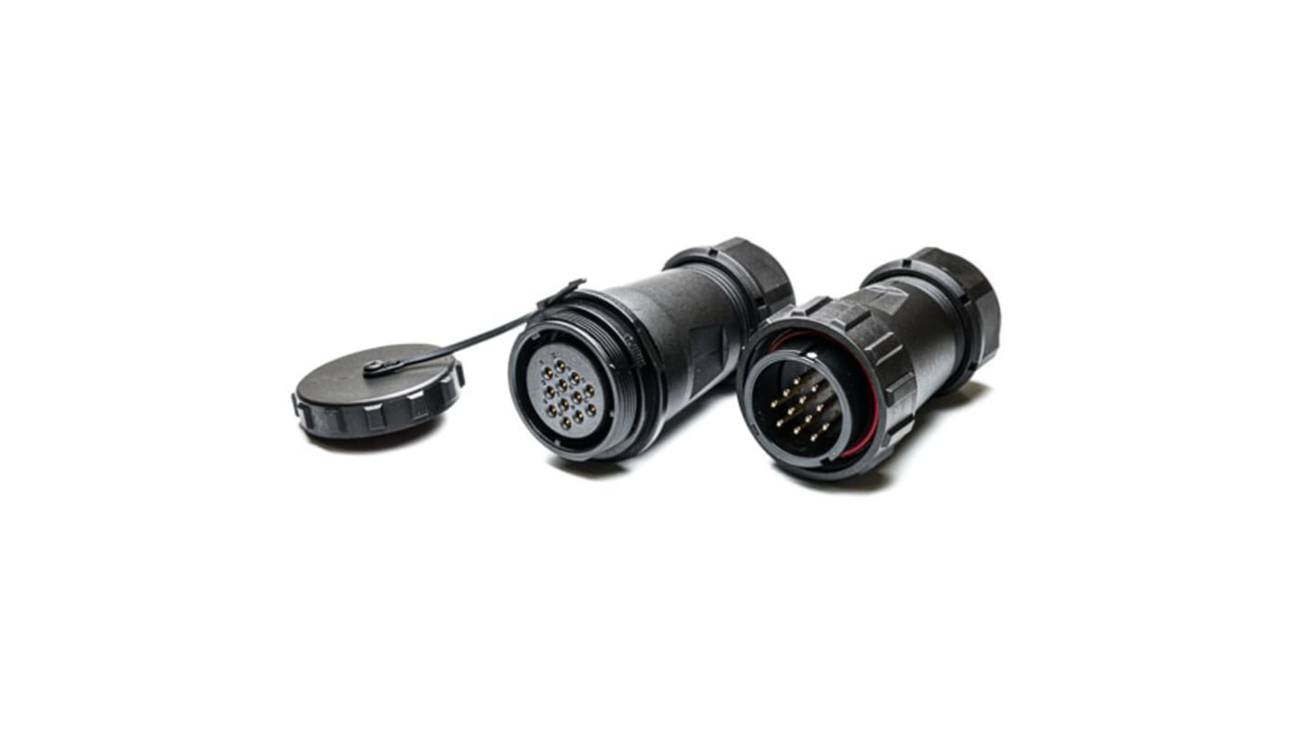 RS PRO Circular Connector, 12 Contacts, Cable MountPlug and Socket, Male and Female Contacts, IP68