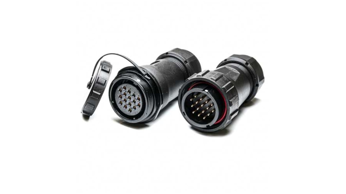 RS PRO Circular Connector, 16 Contacts, Cable Mount, Plug and Socket, Male and Female Contacts, IP68