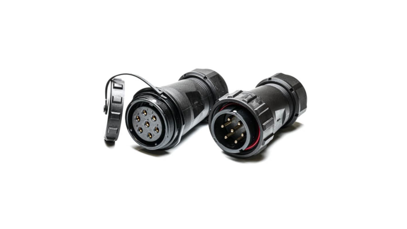 RS PRO Circular Connector, 7 Contacts, Cable MountPlug and Socket, Male and Female Contacts, IP68