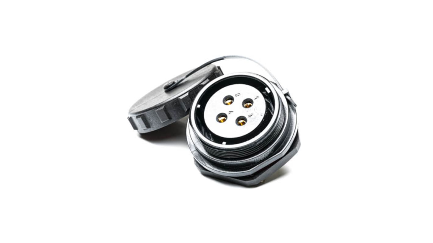 RS PRO Circular Connector, 4 Contacts, Rear Mount, Socket, Female, IP68