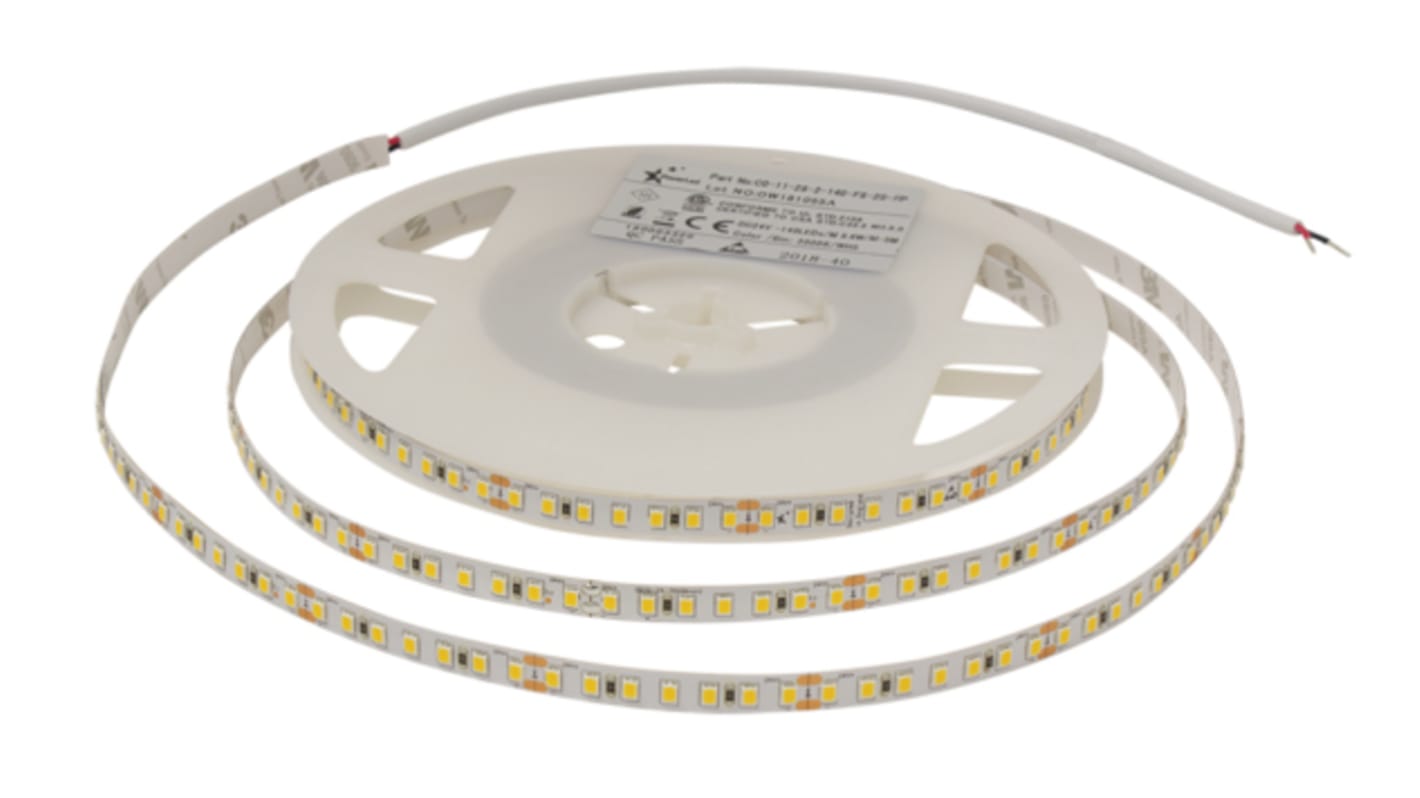 Tira de LED PowerLED Sunpower, 24V dc, color Blanco, tira de 5000mm x 8mm, 140 leds/m