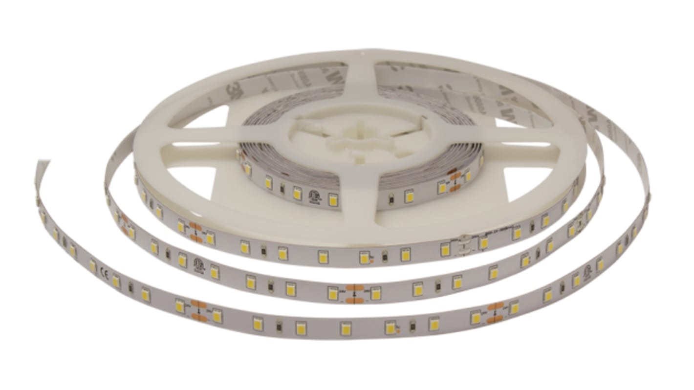 PowerLED 24V dc White LED Strip Light, 5000mm Length