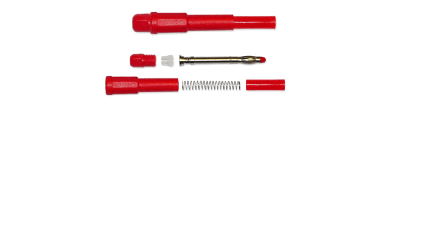RS PRO Red Male Banana Plug, 4 mm Connector, Solder Termination, 20A, 1000V