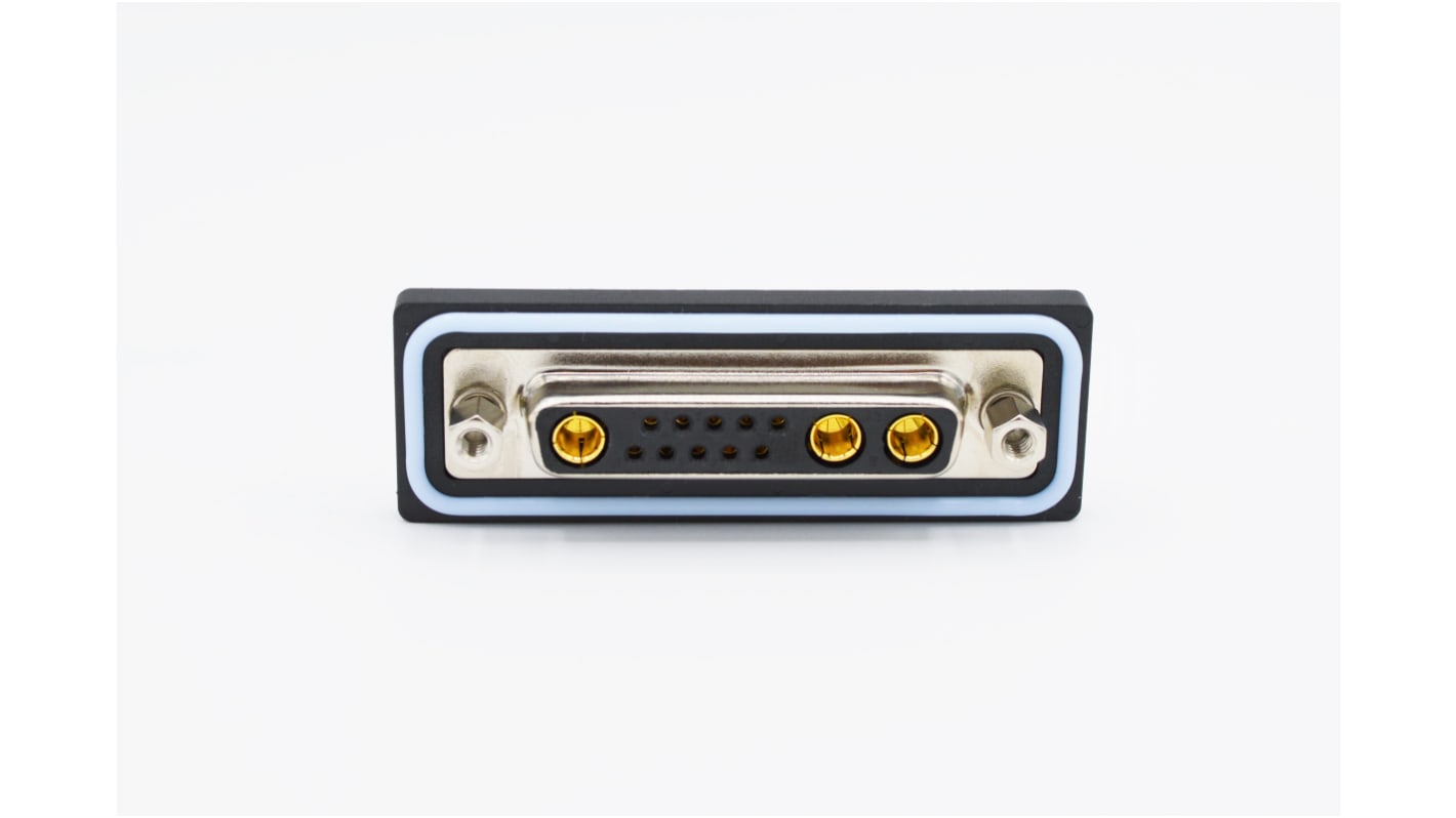 Norcomp CDF 25 Way Right Angle Solder D-sub Connector Socket, 2.77mm Pitch, with 4-40 Screw Locks