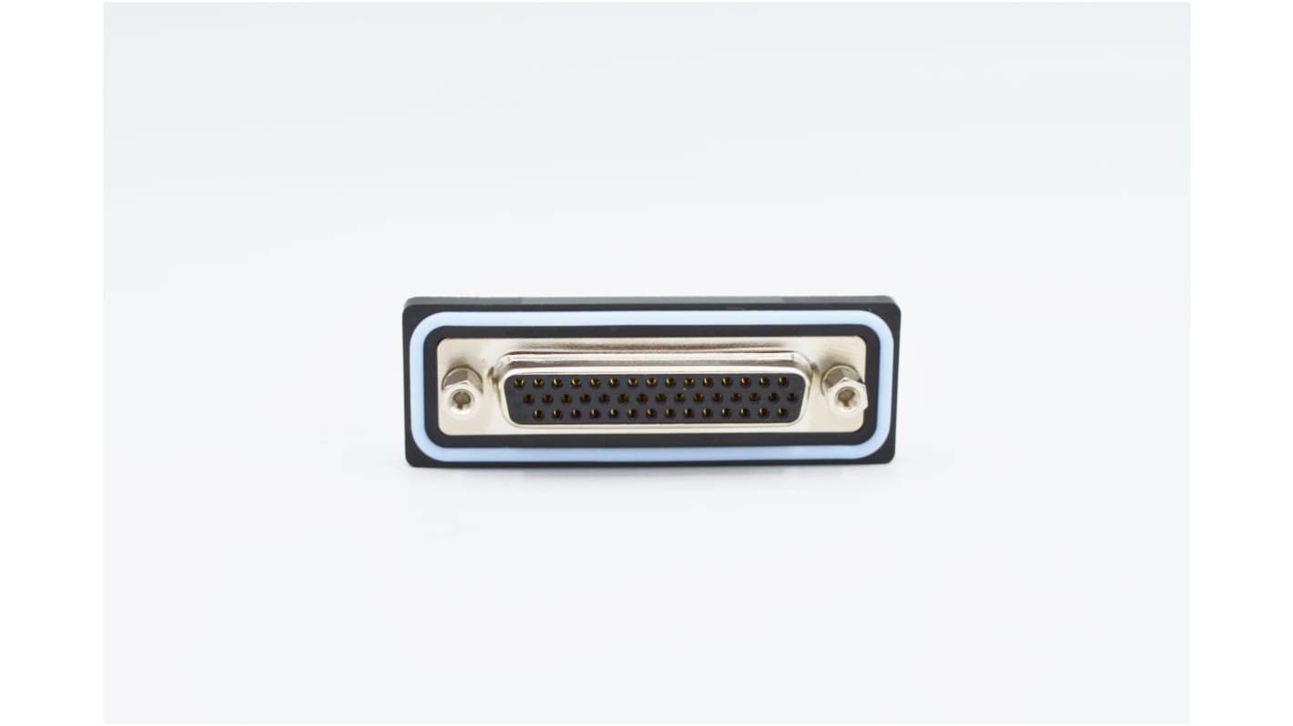 Norcomp HDF 44 Way Solder D-sub Connector Socket, 2.29mm Pitch, with 4-40 Screw Locks