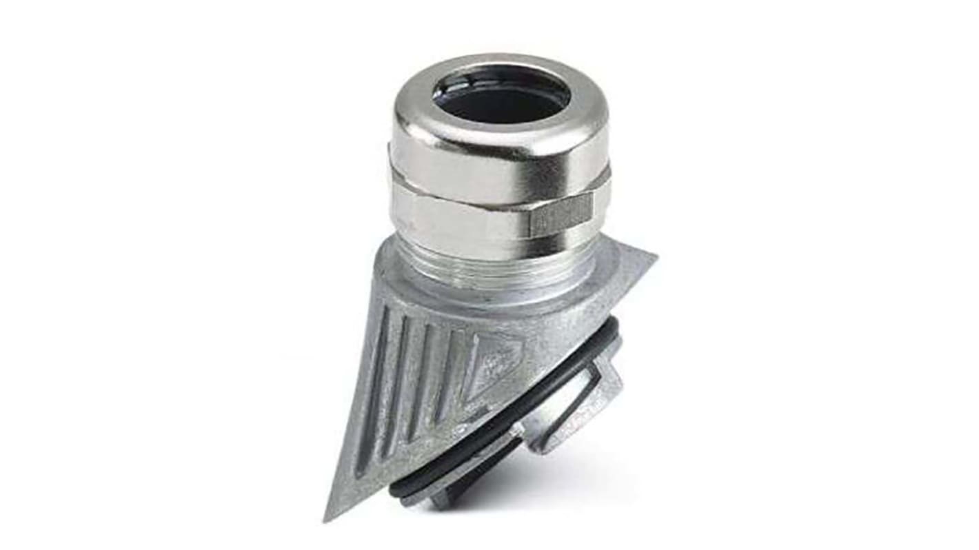 Phoenix Contact HC-B-G-M32-ER-AL Series Silver Metal Cable Gland, M32 Thread, 14mm Min, 21mm Max, IP66, IP67