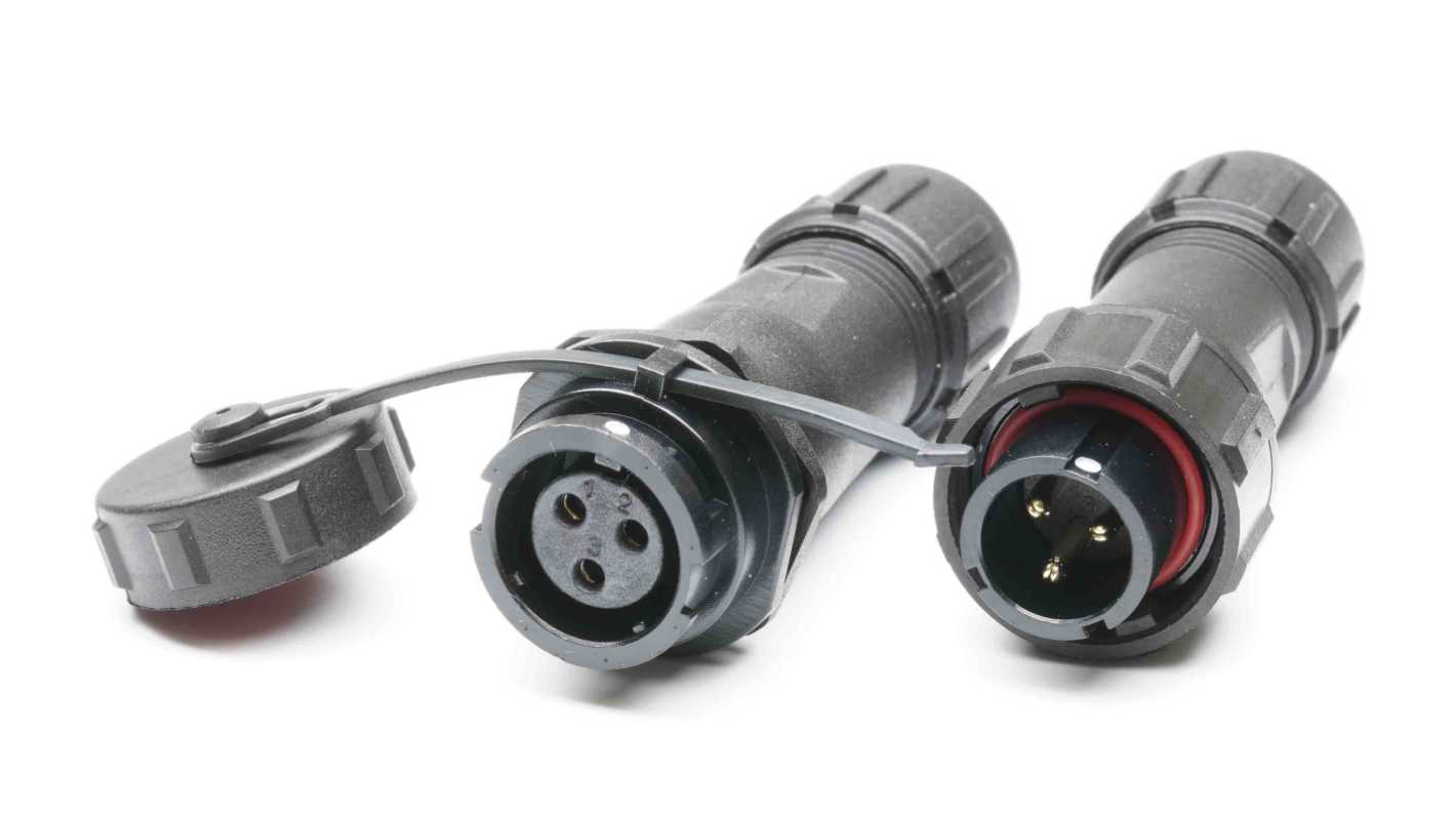 RS PRO Circular Connector, 3 Contacts, Cable MountPlug and Socket, Male and Female Contacts, IP67