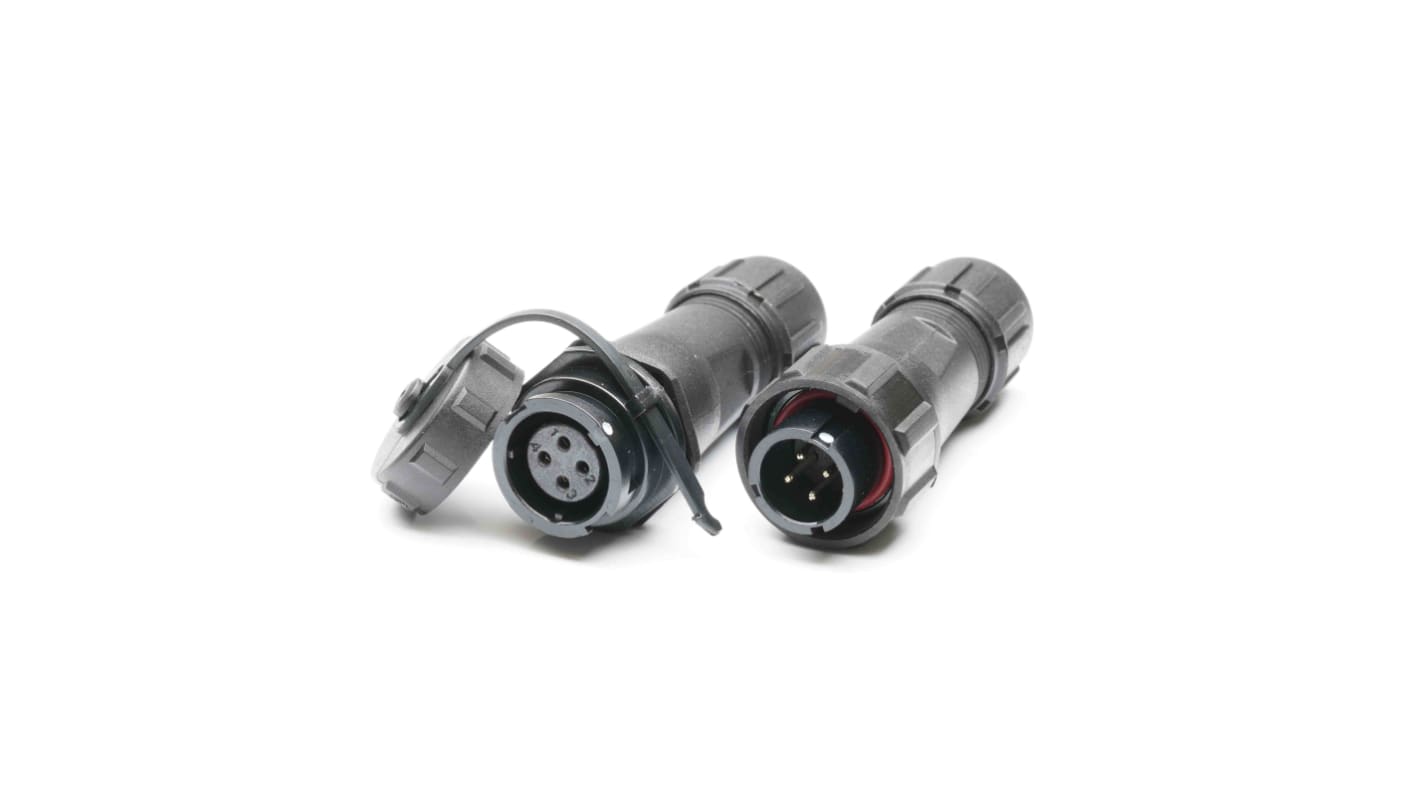 RS PRO Circular Connector, 4 Contacts, Cable MountPlug and Socket, Male and Female Contacts, IP67
