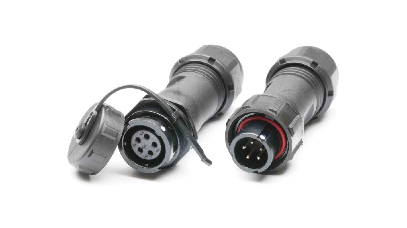 RS PRO Circular Connector, 5 Contacts, Cable Mount, Plug and Socket, Male and Female Contacts, IP67