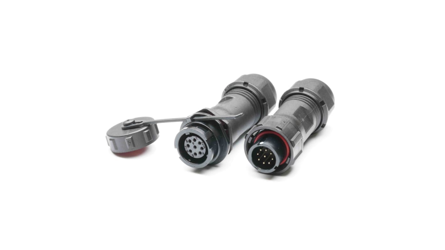 RS PRO Circular Connector, 9 Contacts, Cable MountPlug and Socket, Male and Female Contacts, IP67