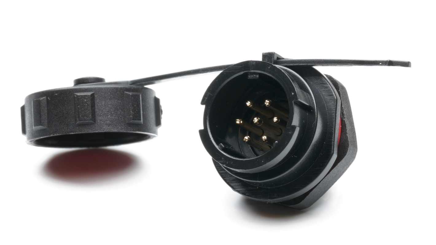 RS PRO Circular Connector, 7 Contacts, Front Mount, Socket, Male, IP67