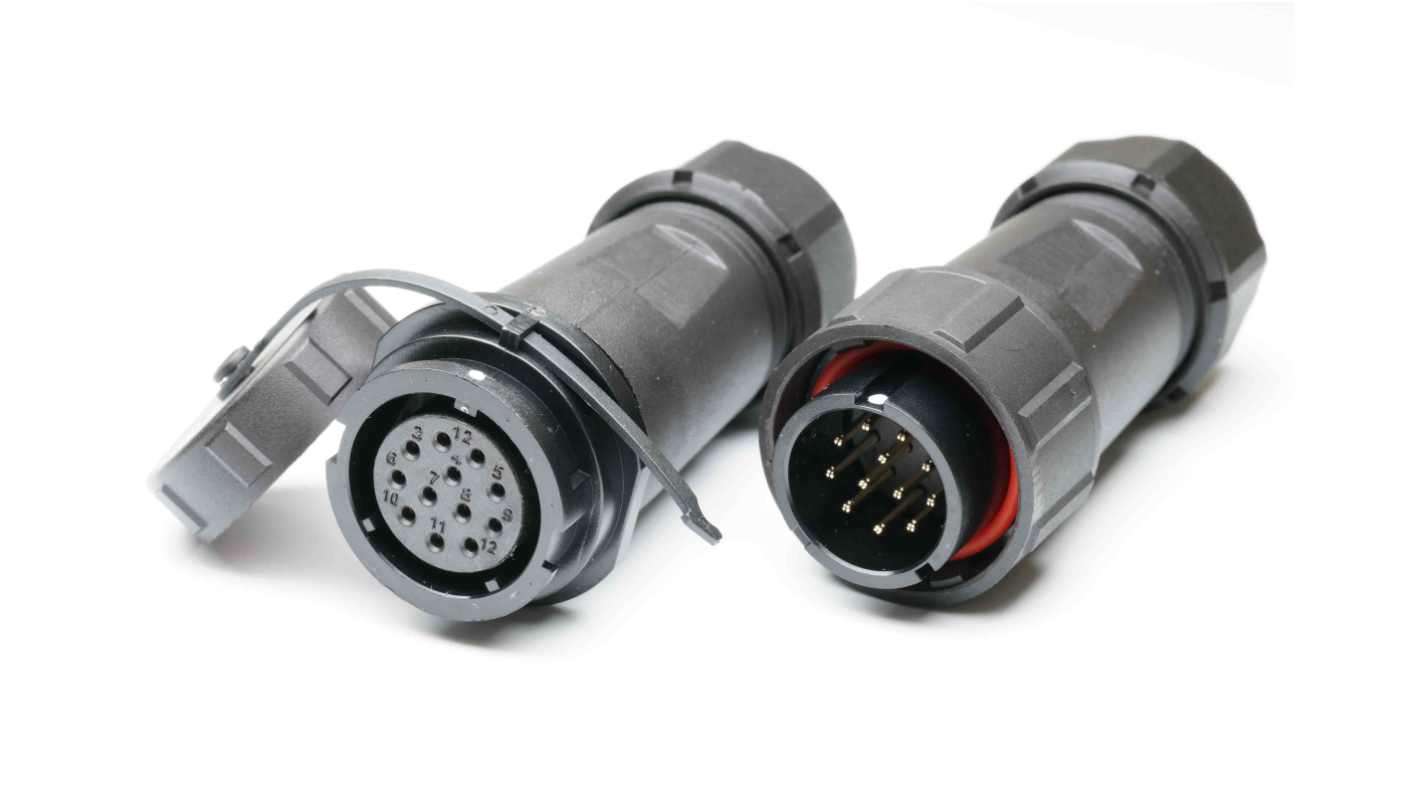 RS PRO Circular Connector, 12 Contacts, Cable MountPlug and Socket, Male and Female Contacts, IP67