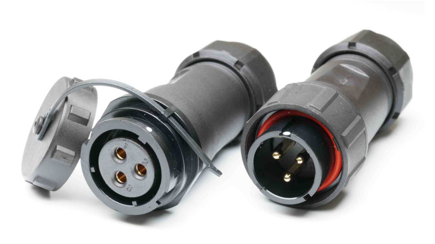 RS PRO Circular Connector, 3 Contacts, Cable MountPlug and Socket, Male and Female Contacts, IP67