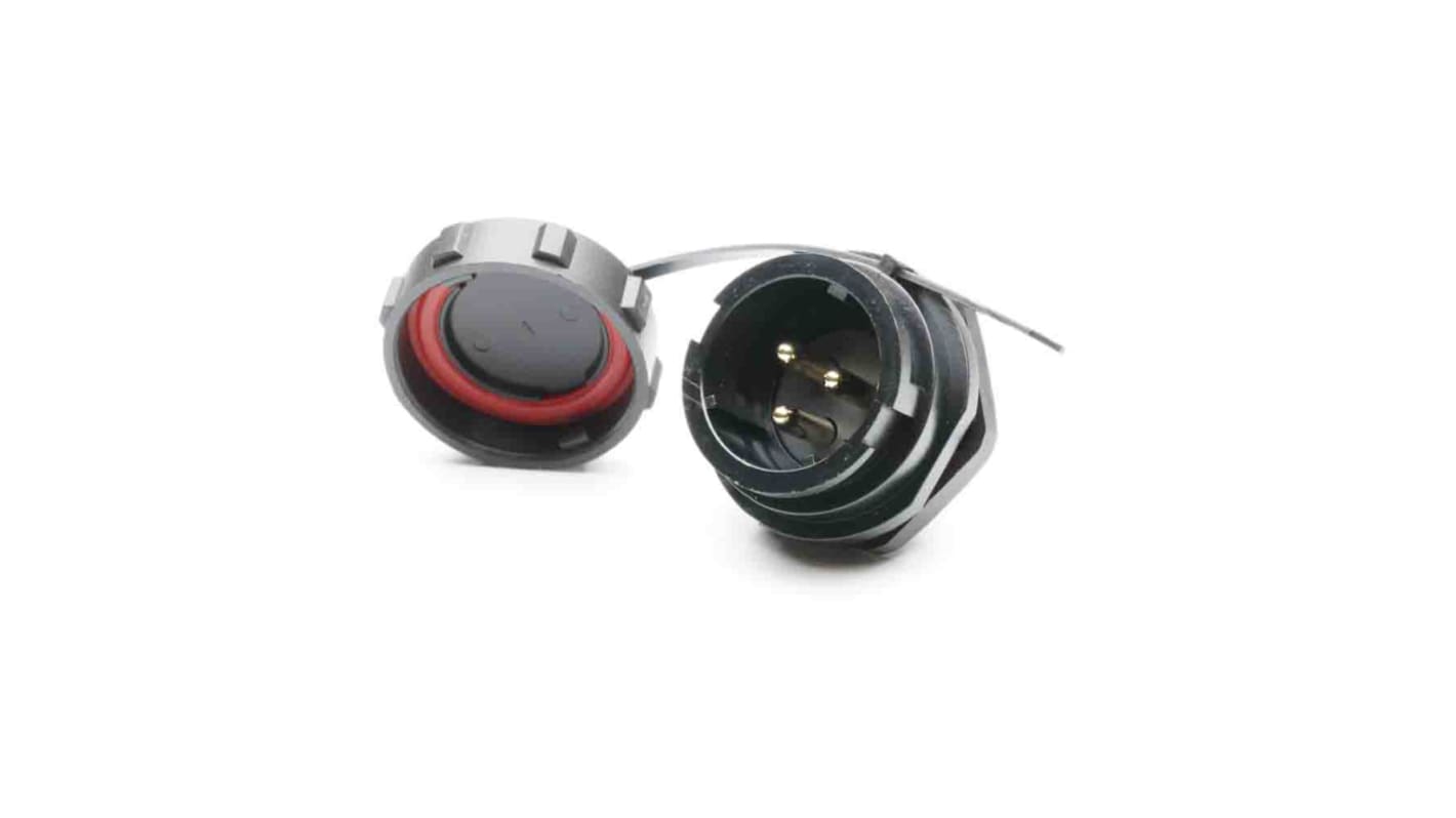 RS PRO Circular Connector, 3 Contacts, Front Mount, Socket, Male, IP67