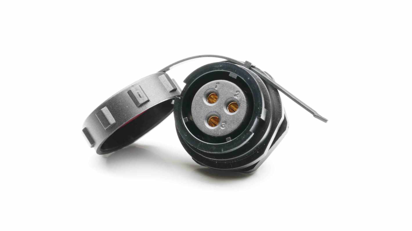 Connettore circolare RS PRO, femmina, Standard, 3 poli, Montaggio anteriore