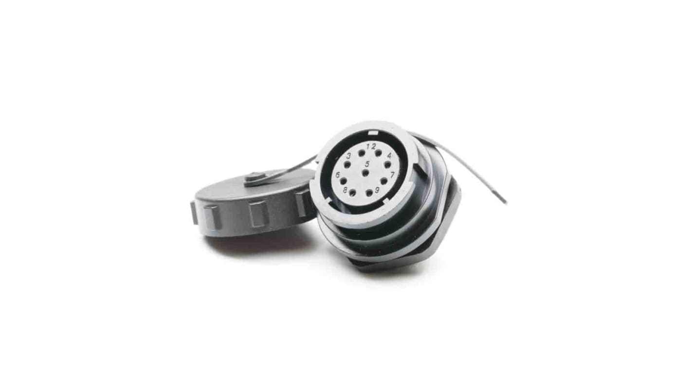 Connecteur circulaire RS PRO, Standard, 9 contacts, Montage avant, raccordement A souder