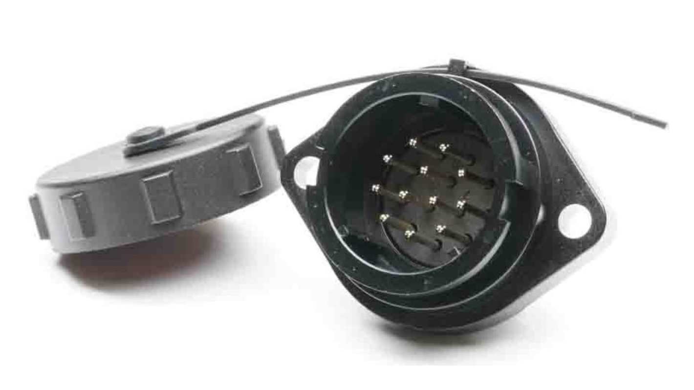 RS PRO Circular Connector, 12 Contacts, Flange Mount, Plug, Male, IP67