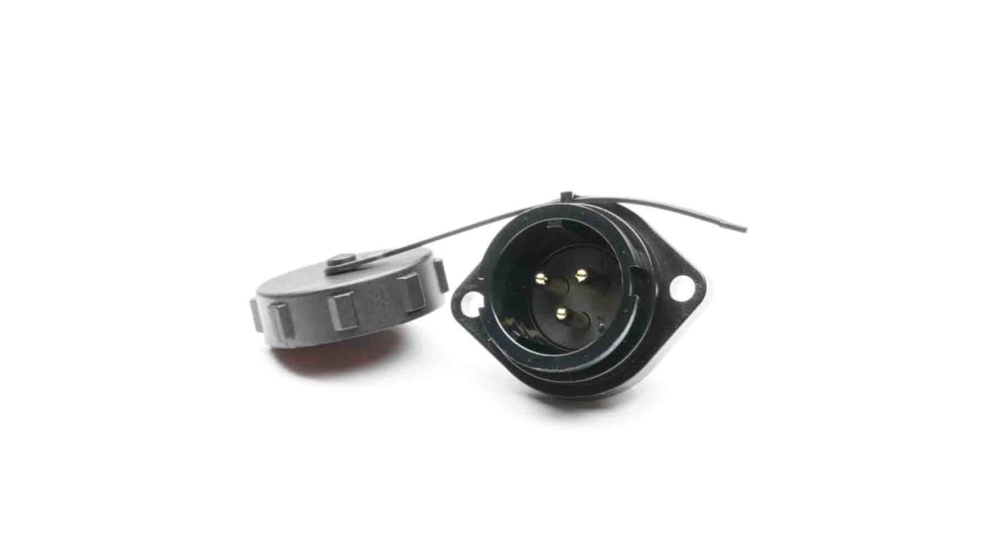 RS PRO Circular Connector, 3 Contacts, Flange Mount, Socket, Male, IP67