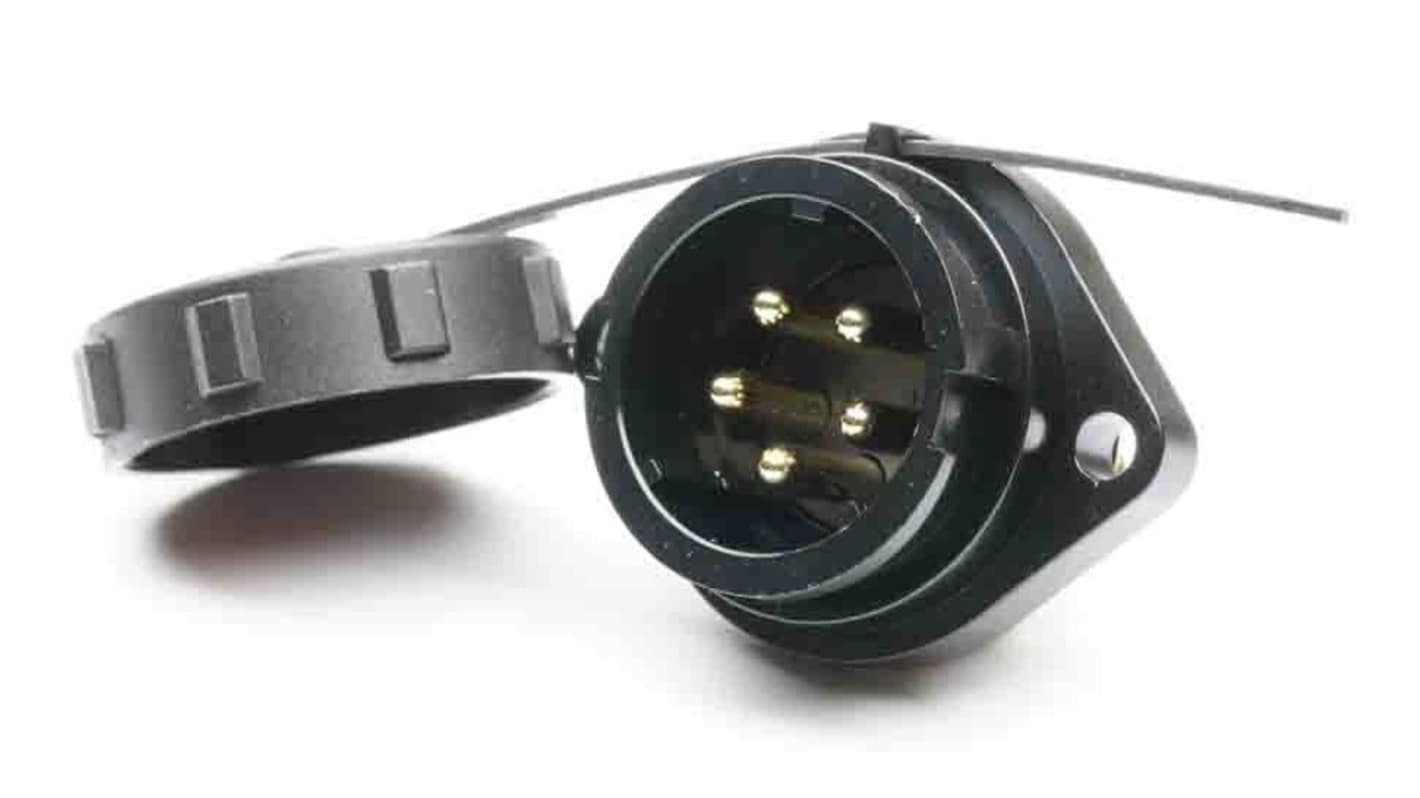 RS PRO Circular Connector, 5 Contacts, Flange Mount, Socket, Male, IP67