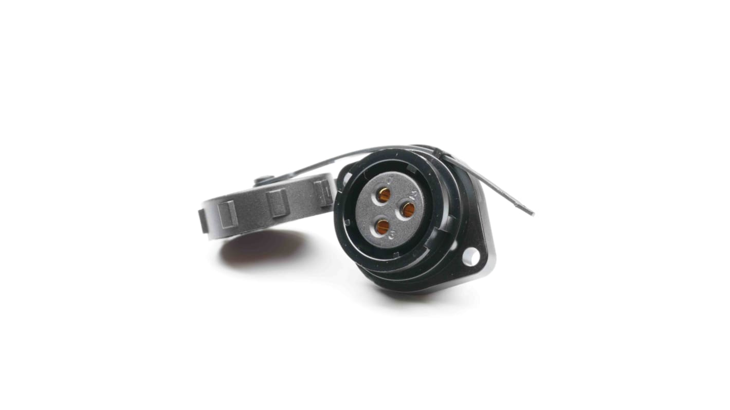 RS PRO Circular Connector, 3 Contacts, Flange Mount, Socket, Female, IP67
