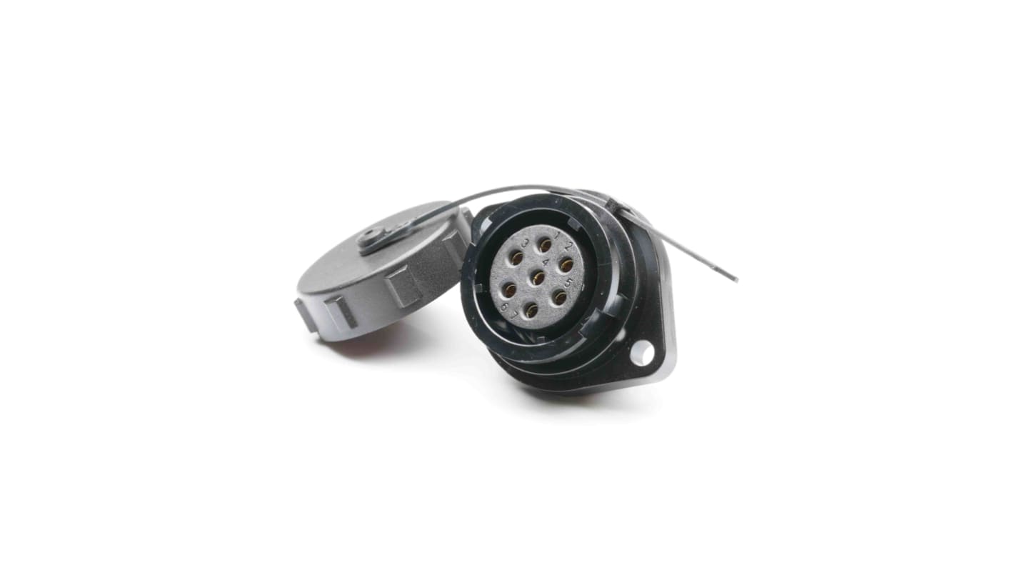 Connecteur circulaire RS PRO, Standard 7 contacts, Montage sur Platine, raccordement A souder