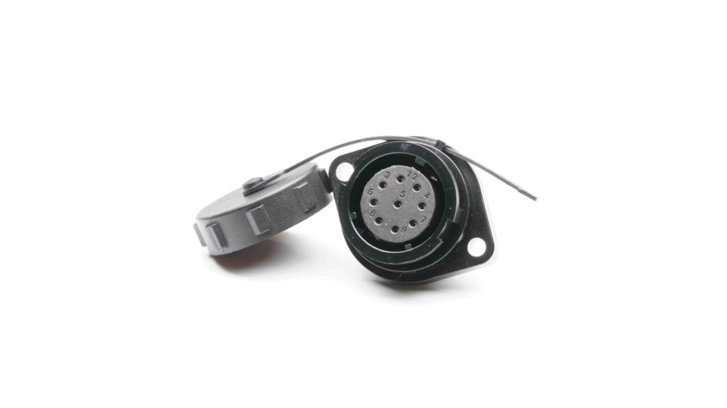 RS PRO Circular Connector, 9 Contacts, Flange Mount, Socket, Female, IP67