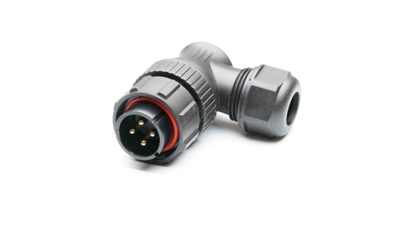 RS PRO Circular Connector, 4 Contacts, Cable Mount, Plug, Male, IP67
