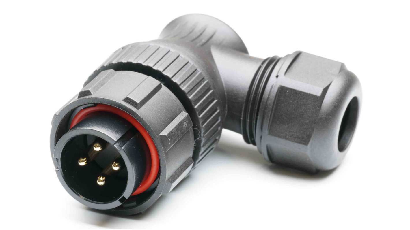 RS PRO Circular Connector, 4 Contacts, Cable Mount, Plug, Male, IP67
