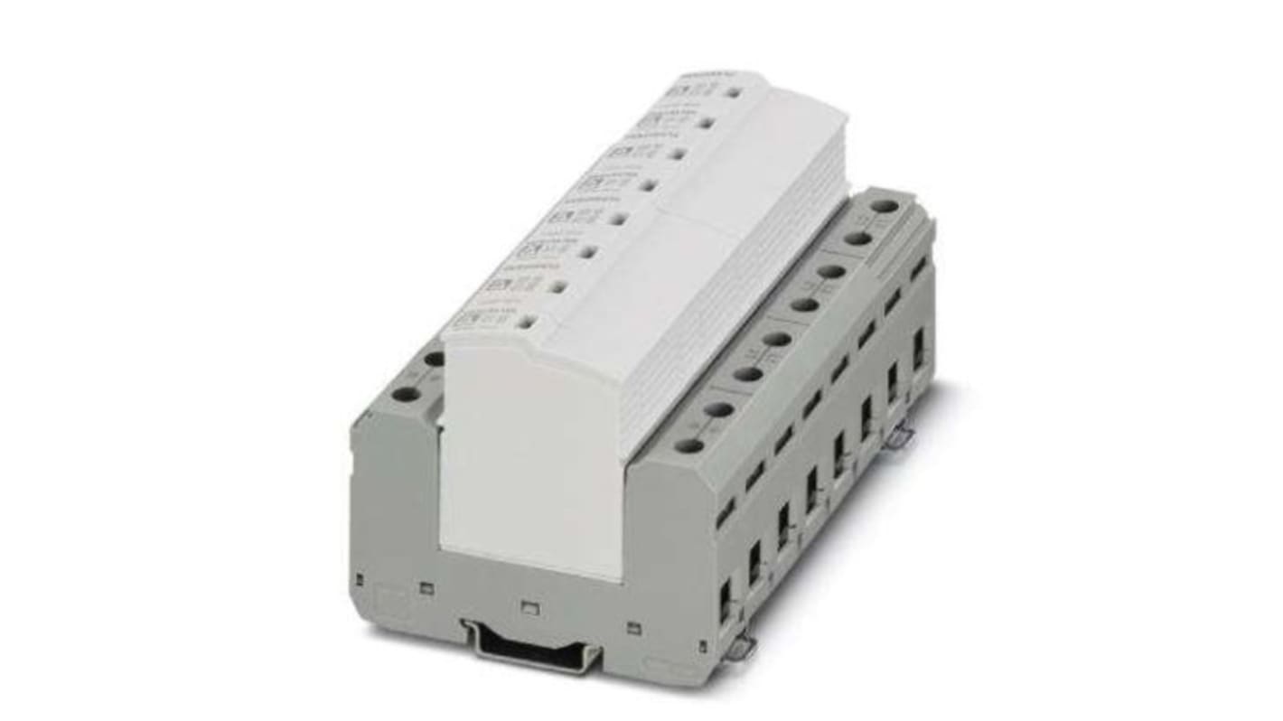 Protezione da sovracorrente 1044386, 3 fasi, max 25kA, 125V cc, per guida DIN Combinazione di dispositivi di protezione