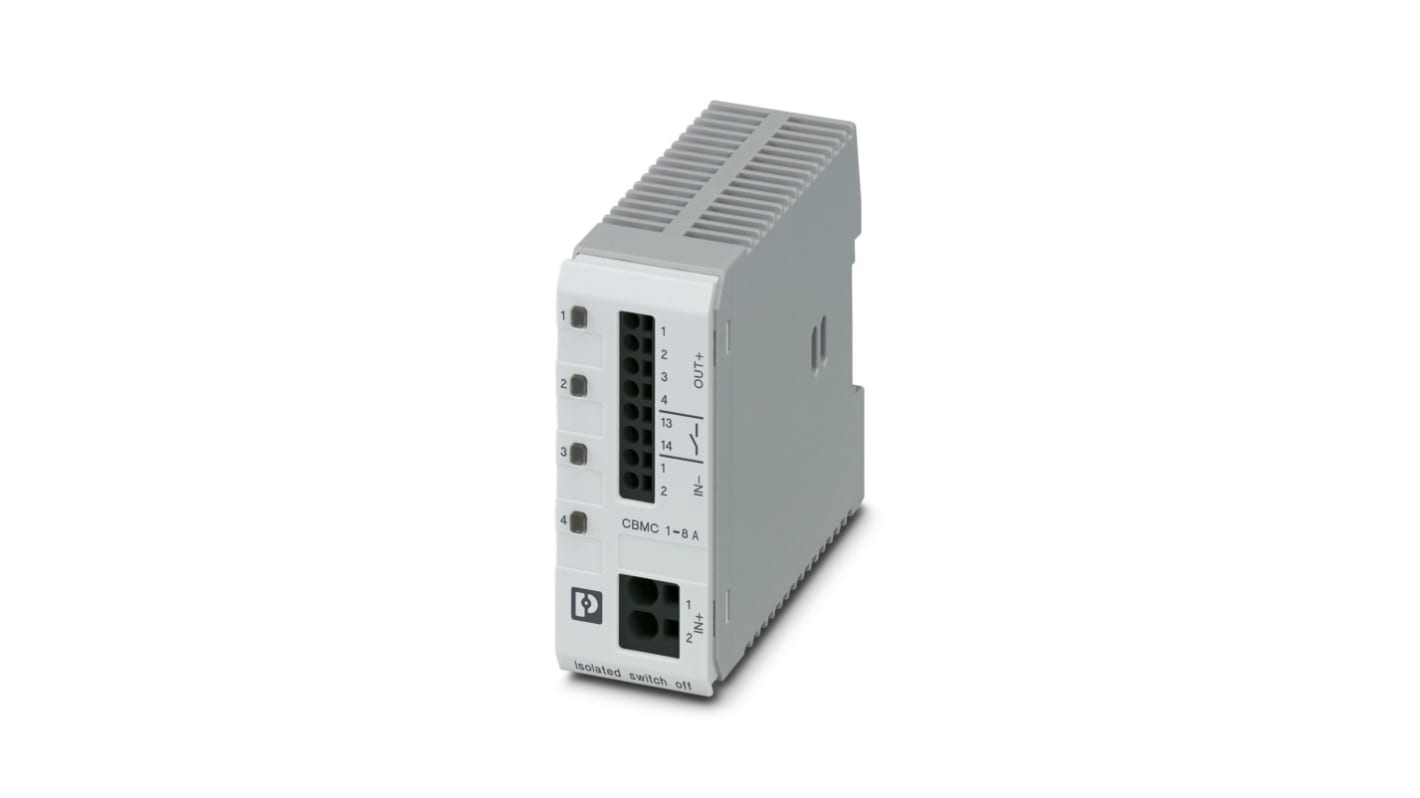 Phoenix Contact Electronic Device Circuit Breaker Electronic Circuit breaker 8A 24V CBMC, 1 channels , DIN Rail Mount