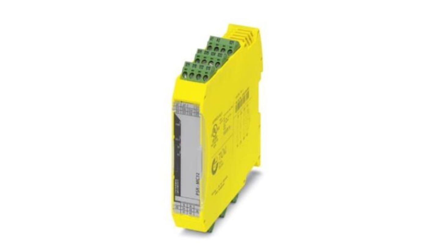 Phoenix Contact PSRmini PSR-MC32 1 Auxiliary Contacts Safety Relay 24 → 230V ac/dc, Single/Dual-Channel 3 Safety
