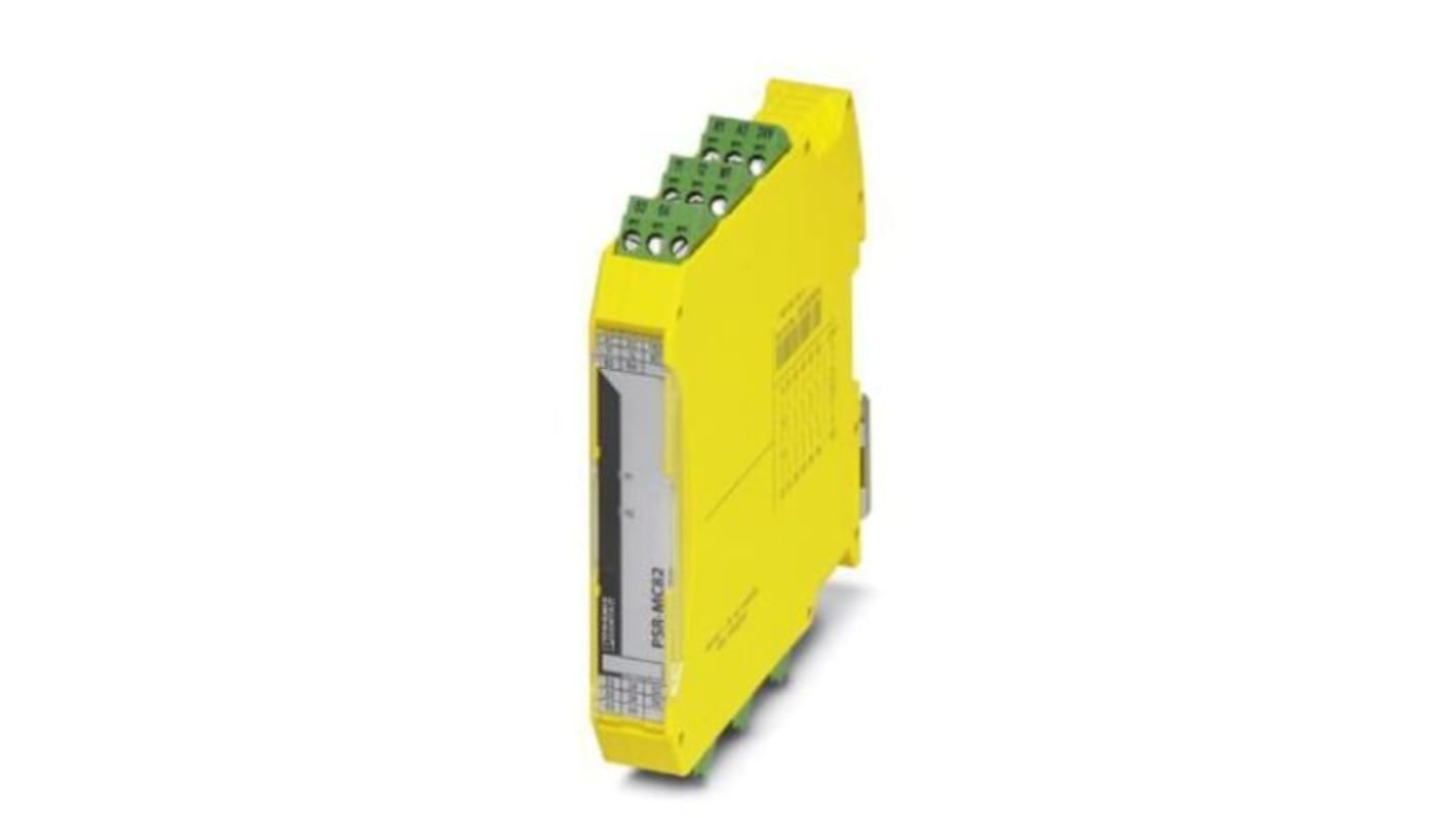 Phoenix Contact PSRmini PSR-MC82 1 Auxiliary Contacts Expansion Module 24V dc, Single/Dual-Channel 5 Safety Contacts