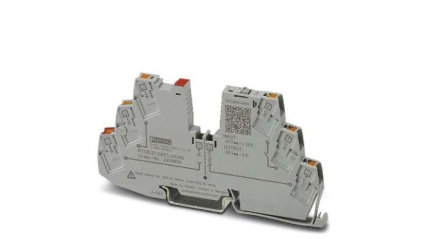 Phoenix Contact Electronic Device Circuit Breaker Electronic Circuit breaker 3A 24V PTCB, 1 channels , DIN Rail Mount