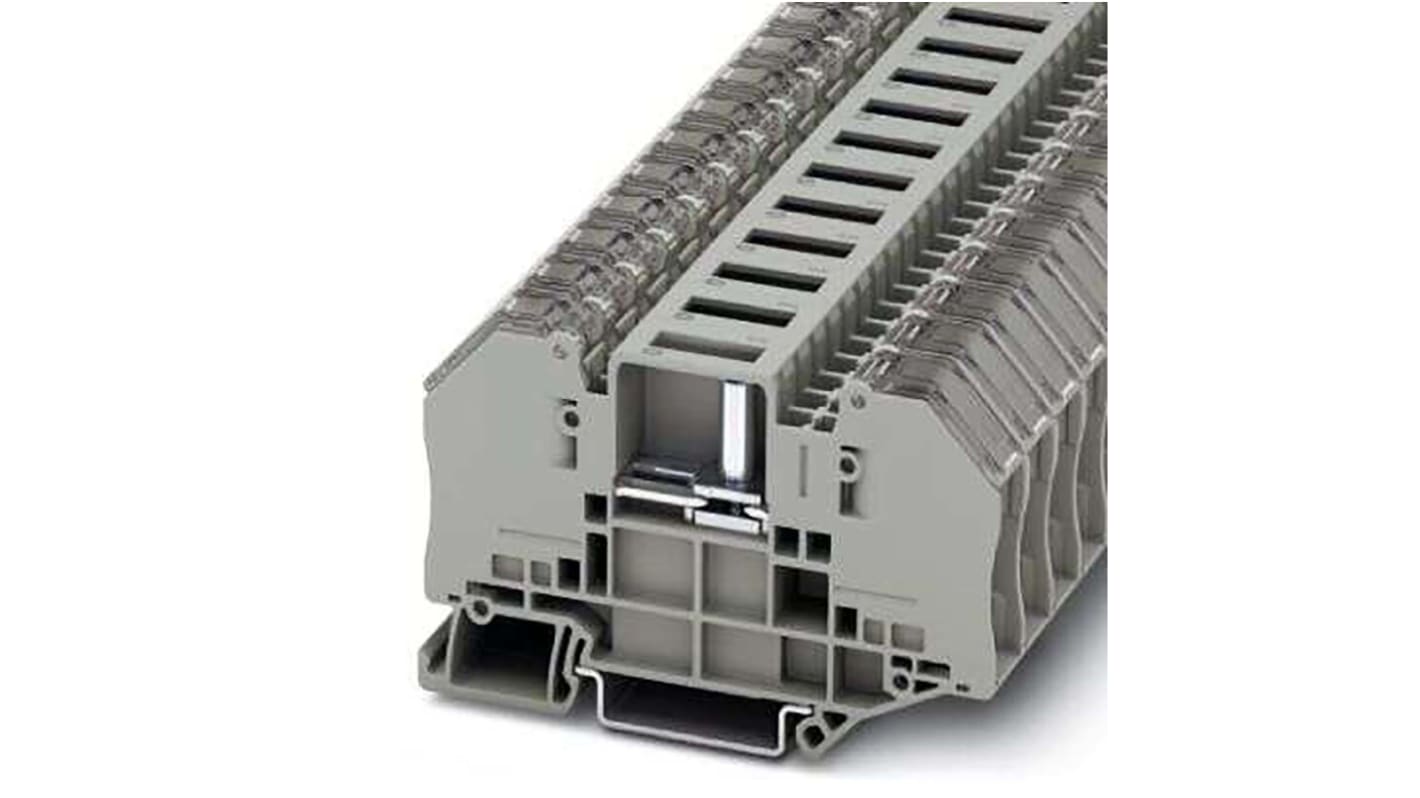 Phoenix Contact RTO 4-T-TC Series Grey DIN Rail Terminal Block, 0.5 → 6mm², Bolt Termination