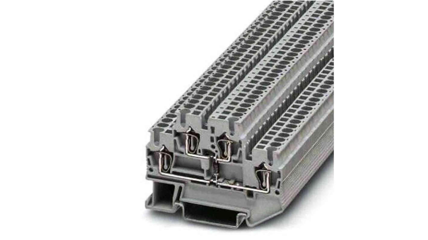 Phoenix Contact 1030753 5-R10K, STTB 2 Series Grey, 0.08 → 4mm², Spring Cage Termination