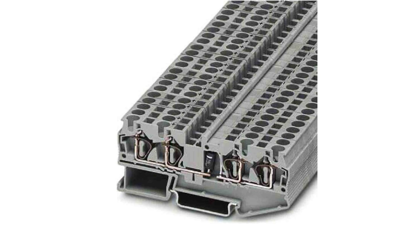 Phoenix Contact 3036535 ST 4-QUATTRO-DIO 1N Series Grey, 0.08 → 6mm², Spring Cage Termination