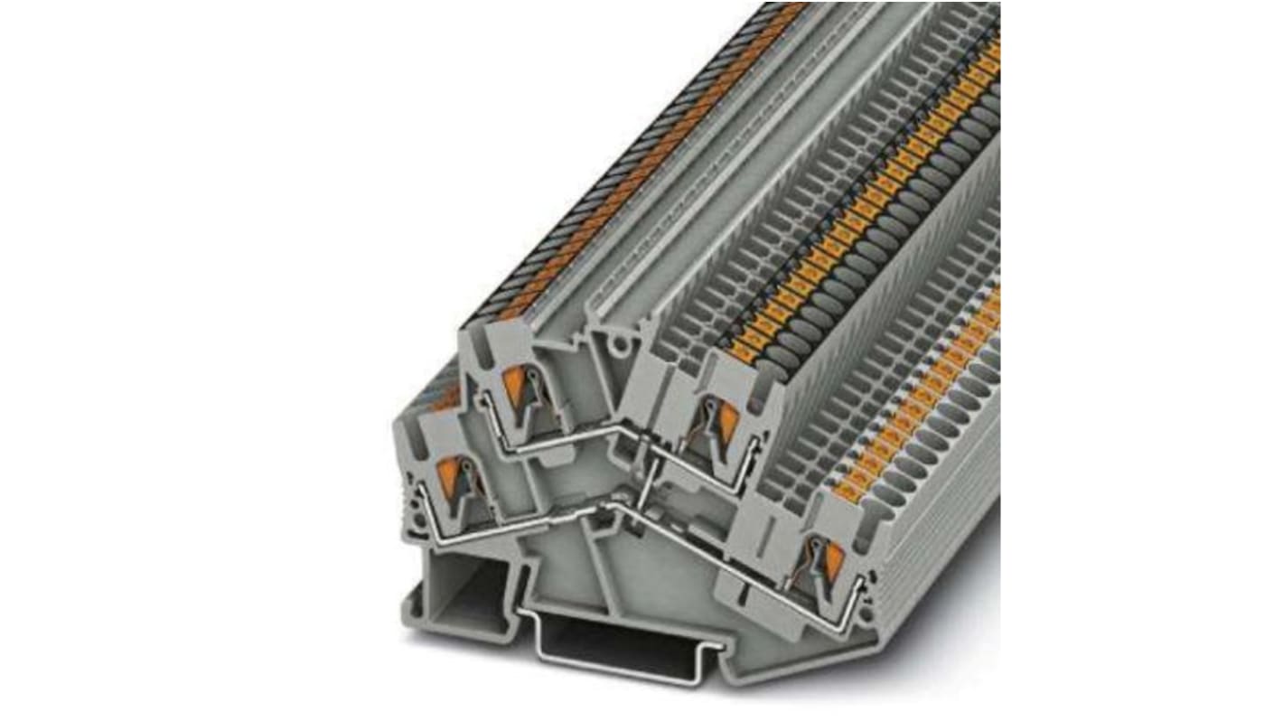 Phoenix Contact 3210211 PTTBS 2.5-PV Series Grey, 0.14 → 4mm², Push In Termination, ATEX, IECEx
